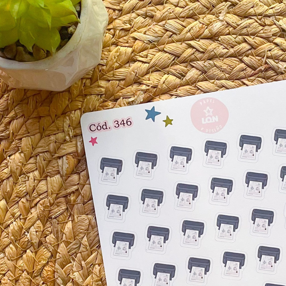 Sticker funcional imprimir 346