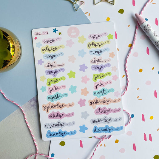 Sticker meses 324/351