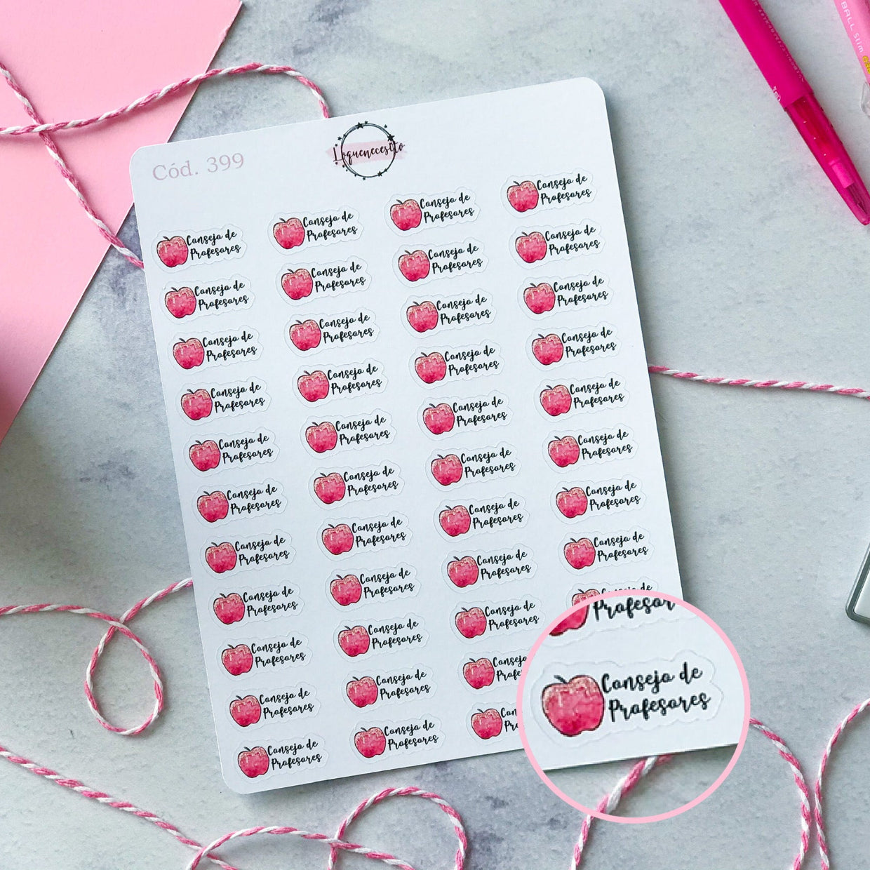 Sticker consejo de profesores (docente) 399