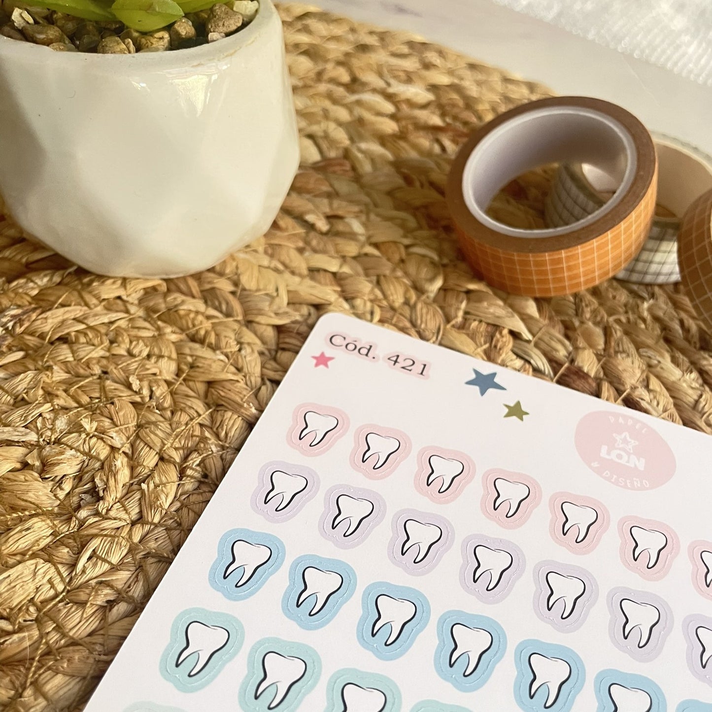 Sticker dentista muelita 421