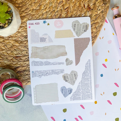 Sticker papel roto 423