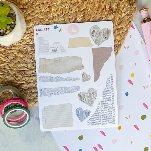 Sticker papel roto 423