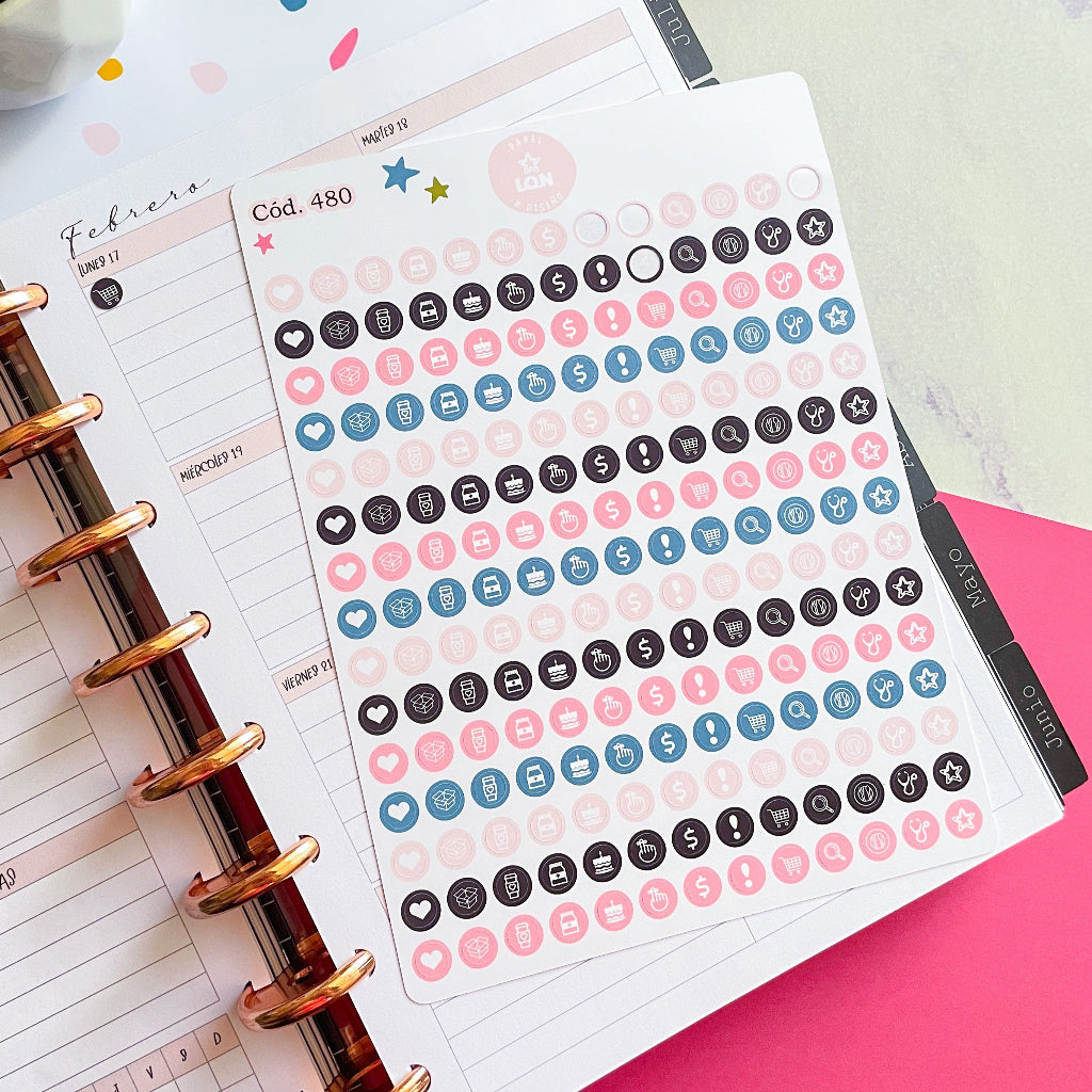 Sticker Iconos colores 480