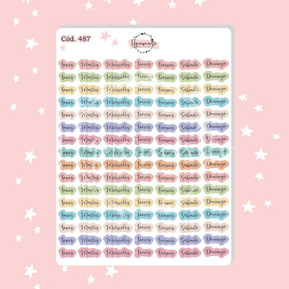 Sticker días de la semana 487