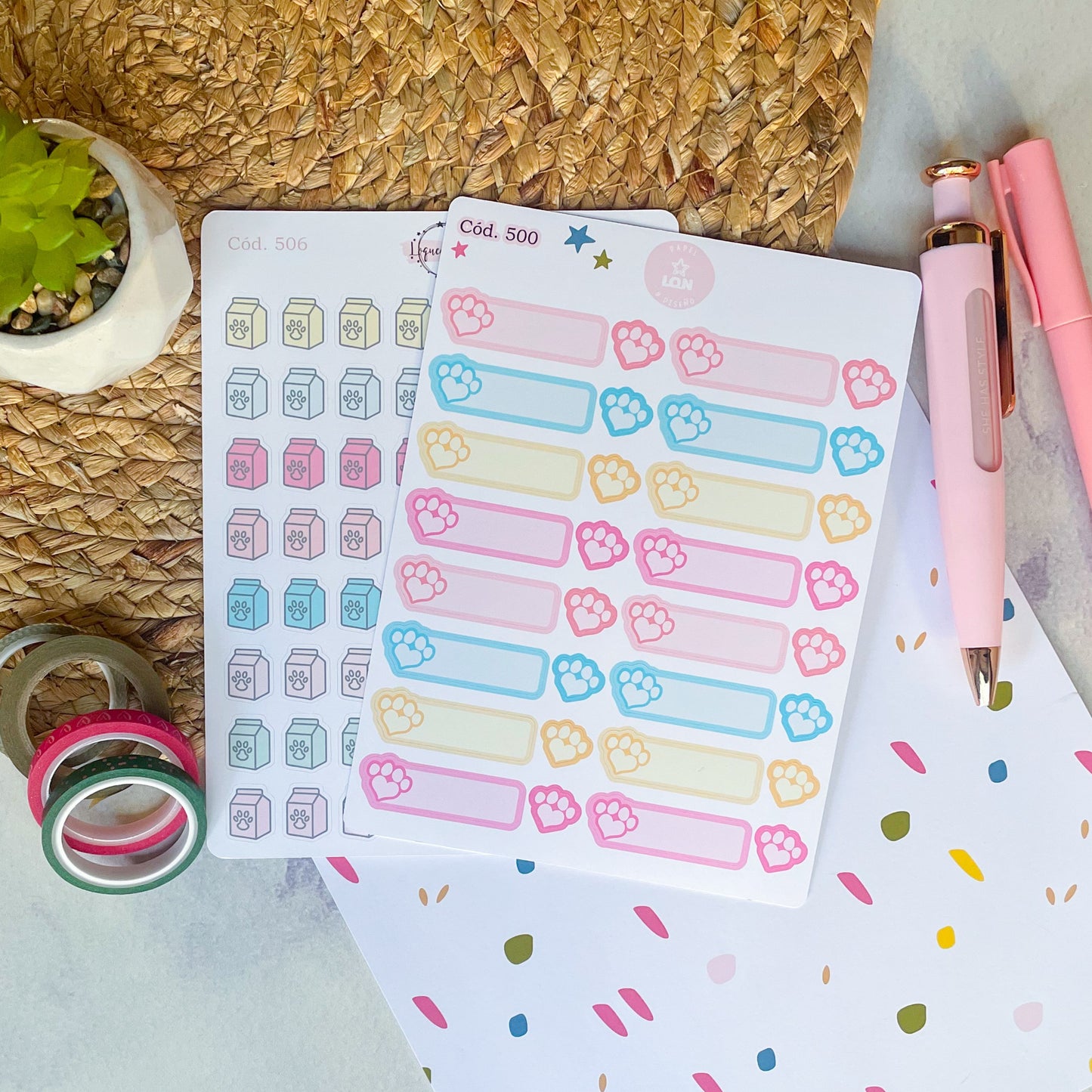 Pack de stickers Mascotas 506/500
