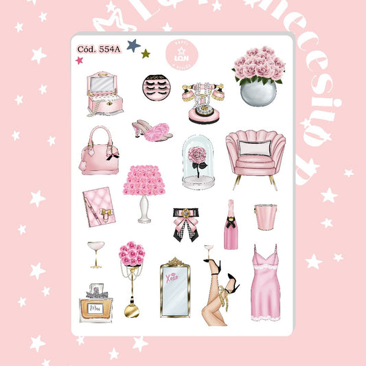 Sticker Fashion girl 554