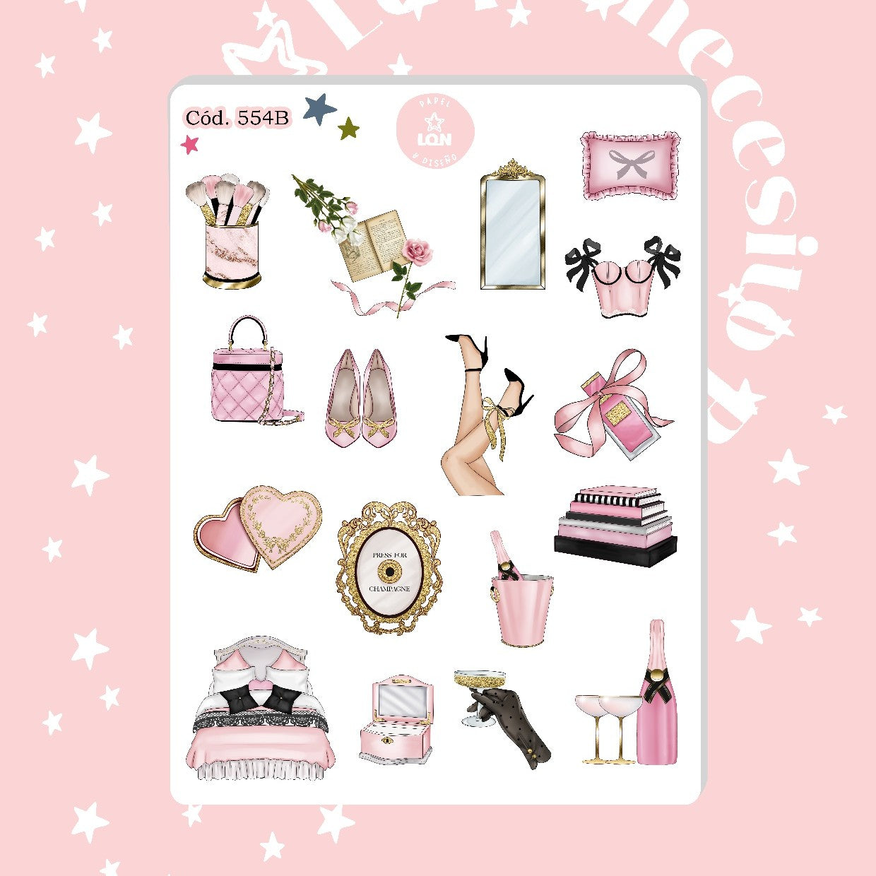 Sticker Fashion girl 554