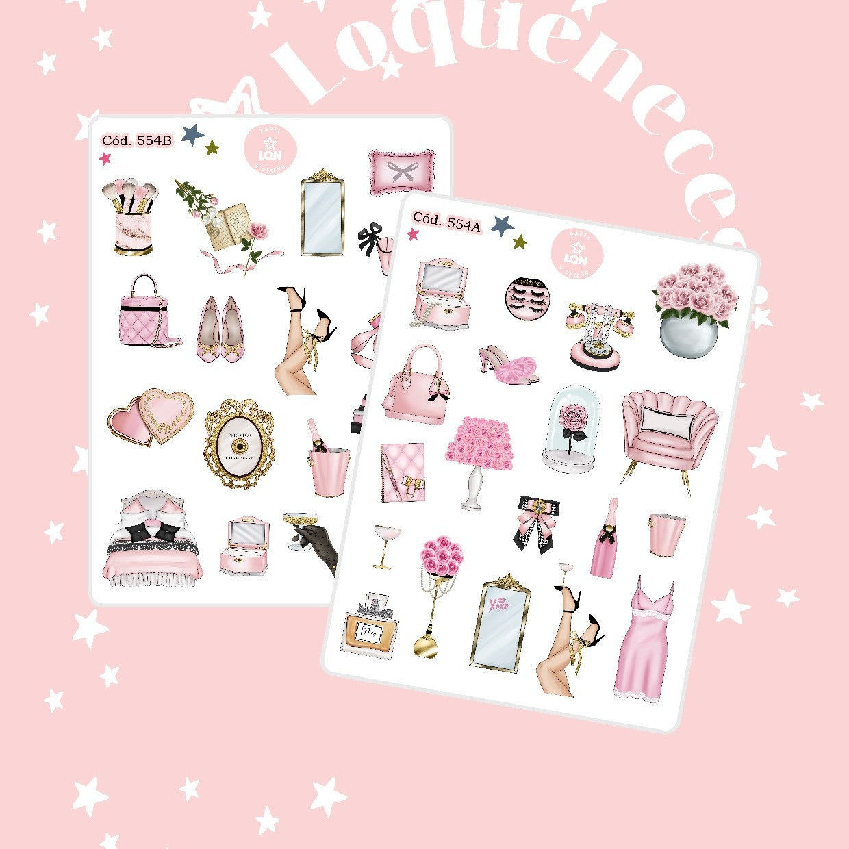 Sticker Fashion girl 554