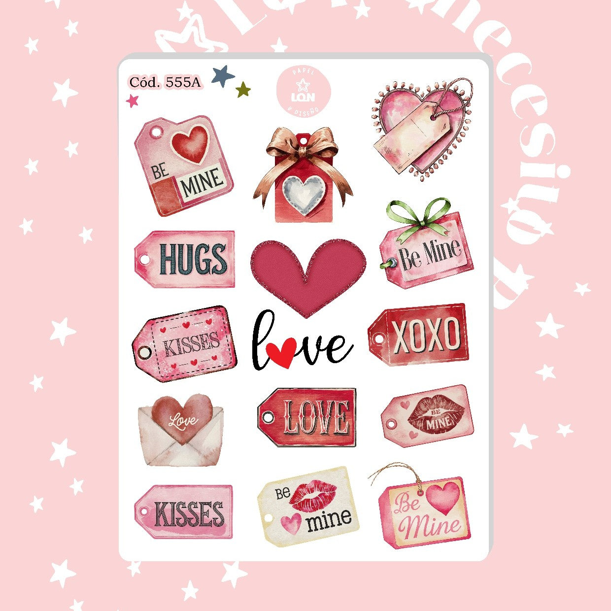 Sticker San Valentin 555