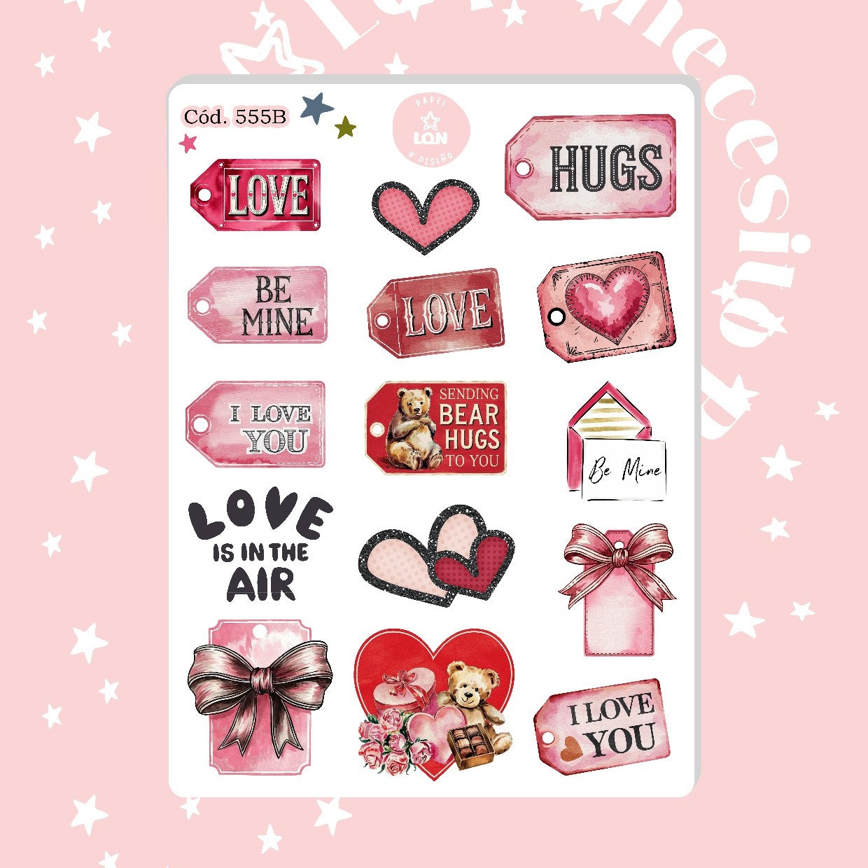 Sticker San Valentin 555