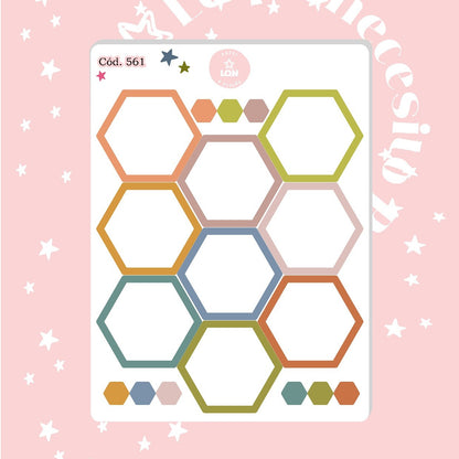 Pack sticker Esenciales para tu planner Boho P01 561