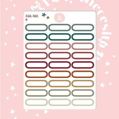 Pack sticker Esenciales para tu planner Fall P01 562