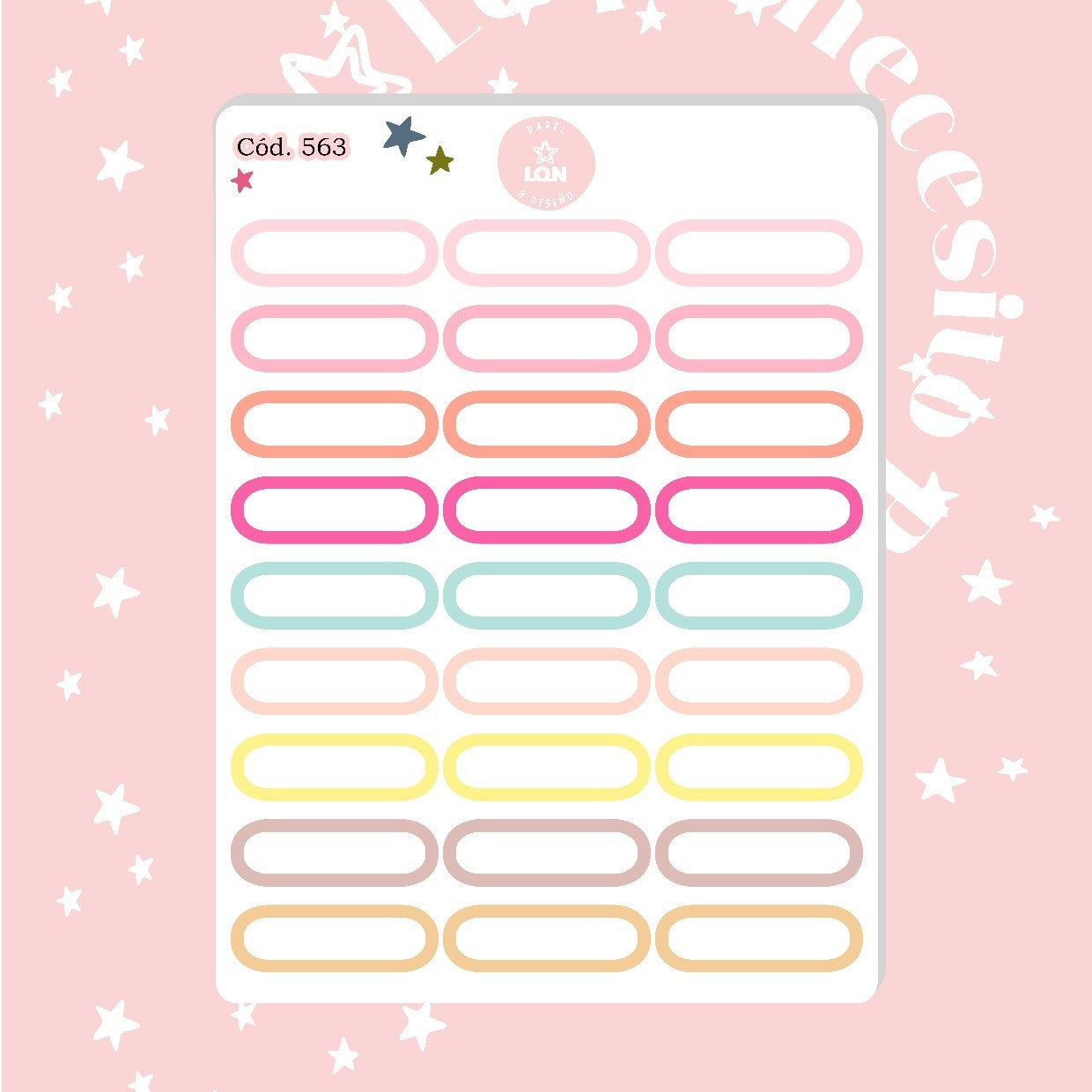 Pack sticker Esenciales para tu planner wonderful P01 563