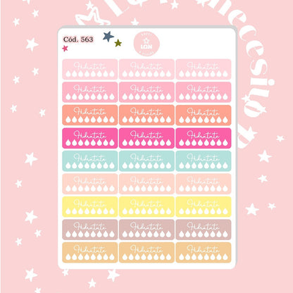 Pack sticker Esenciales para tu planner wonderful P01 563
