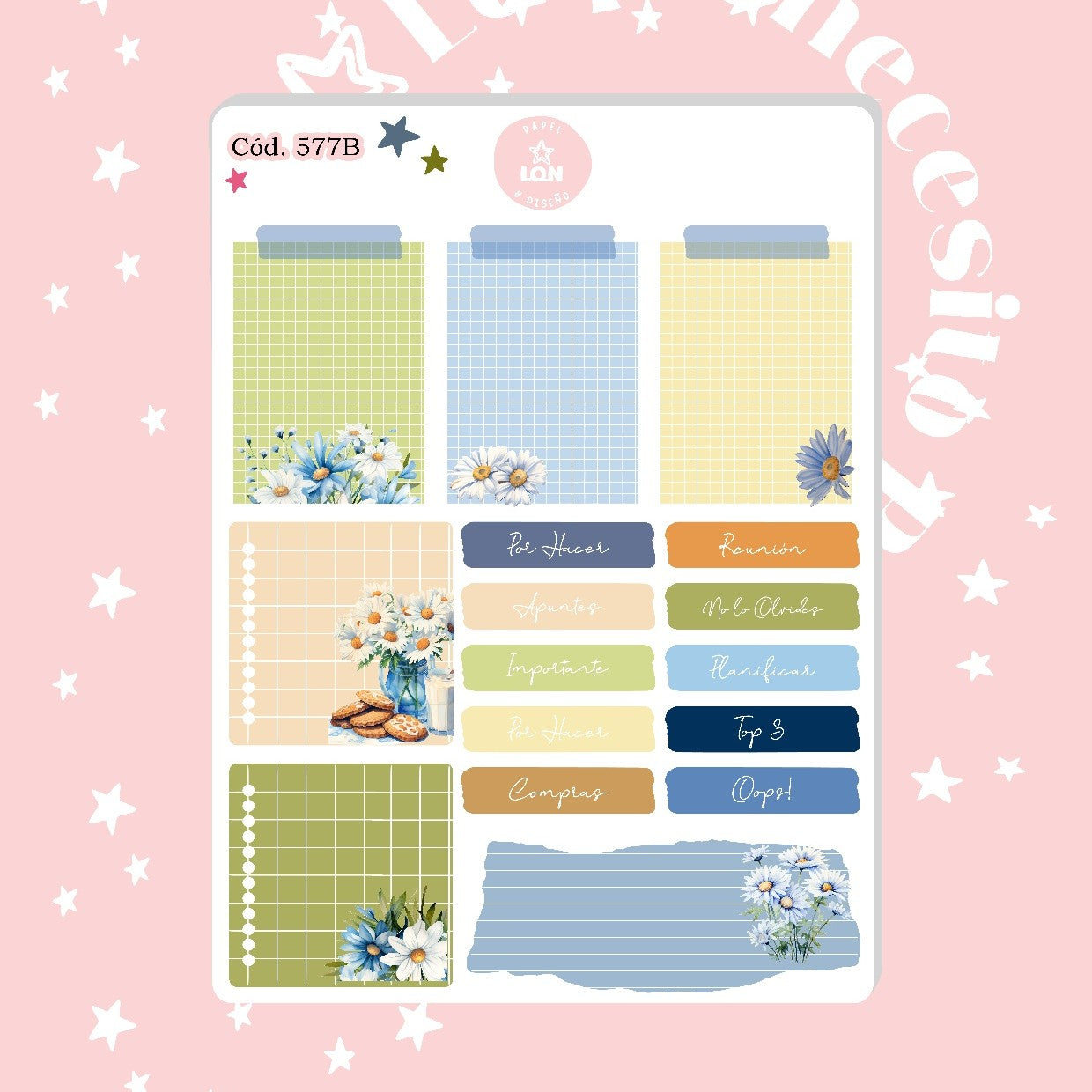 Sticker Floral jeans 577