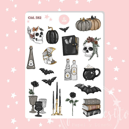 Sticker halloween 582-583