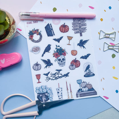 Sticker halloween 582-583