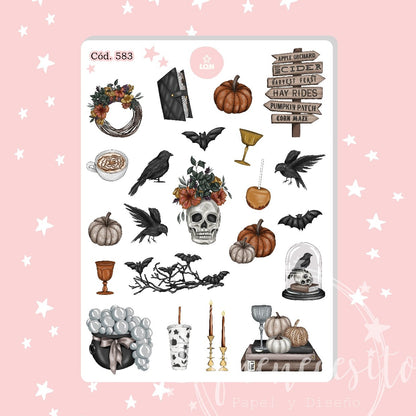 Sticker halloween 582-583