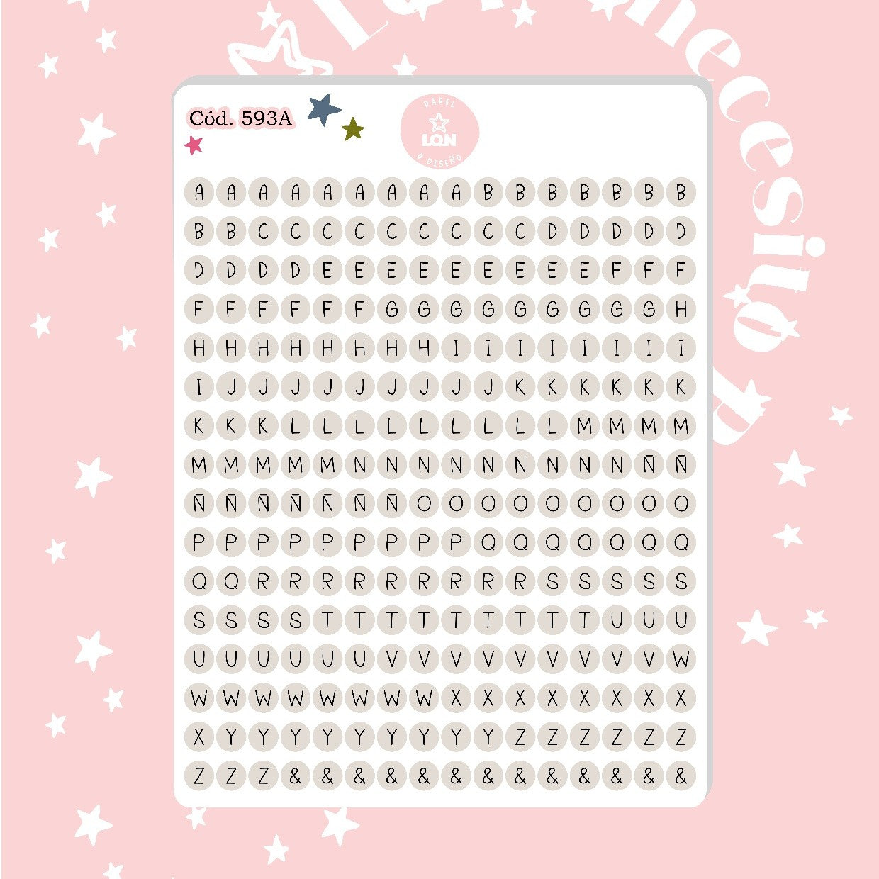 Sticker Letritas 0,6 mm 593