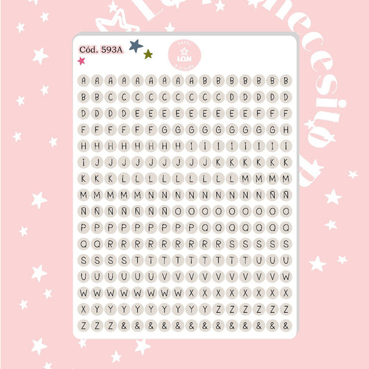 Sticker Letritas 0,6 mm 593