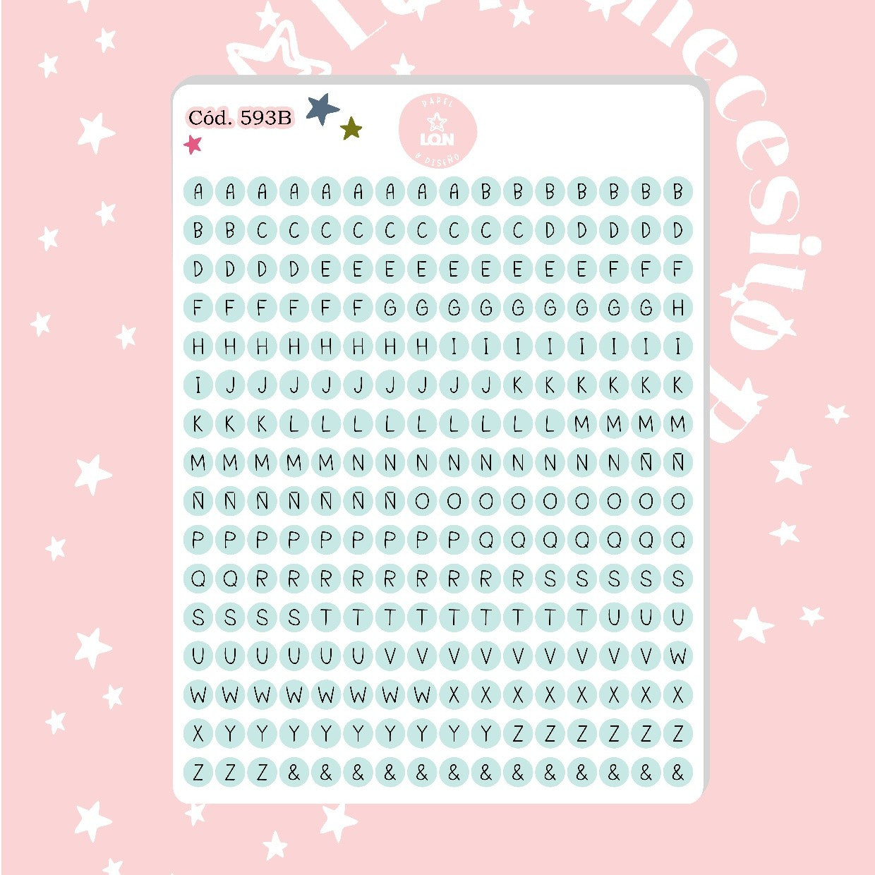 Sticker Letritas 0,6 mm 593