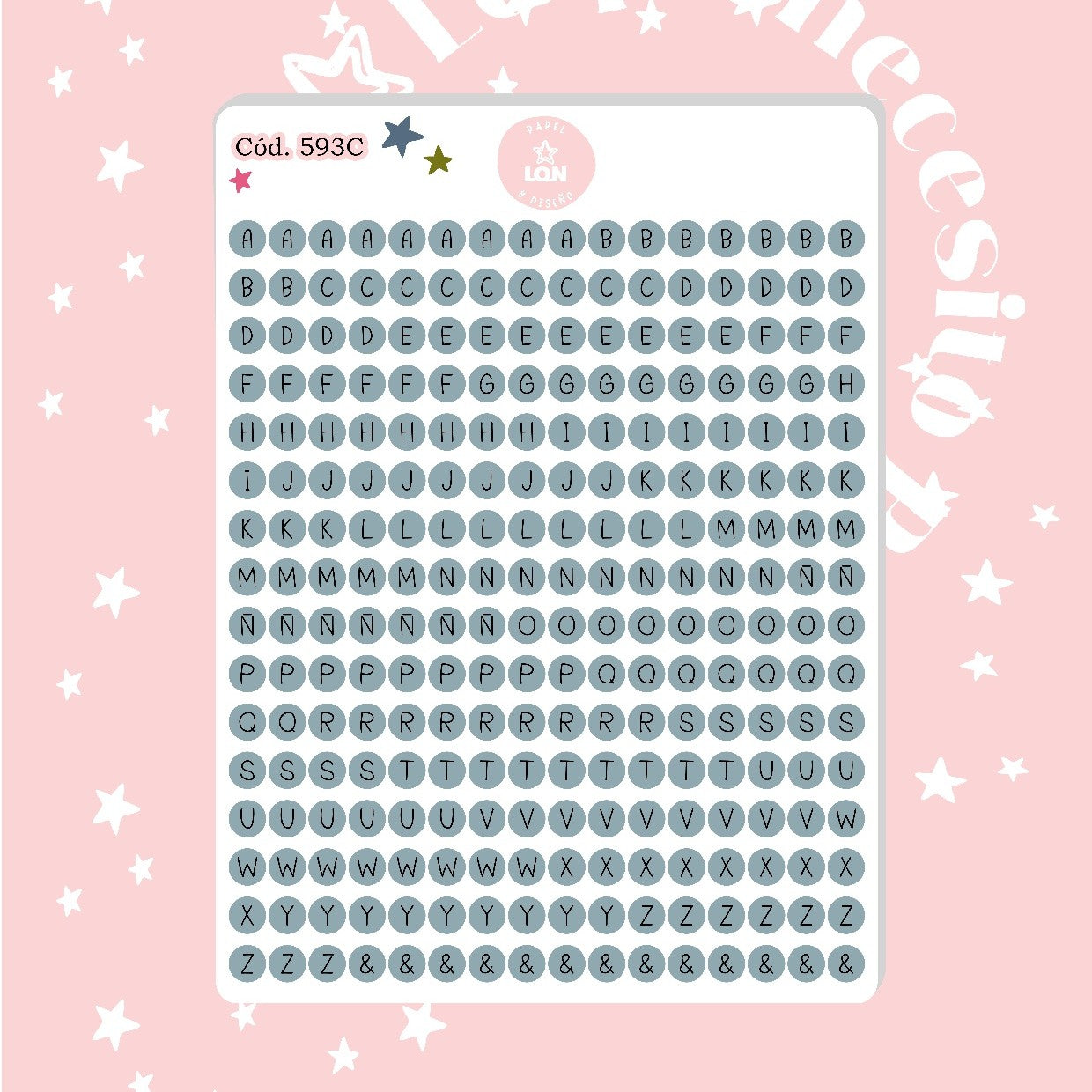 Sticker Letritas 0,6 mm 593