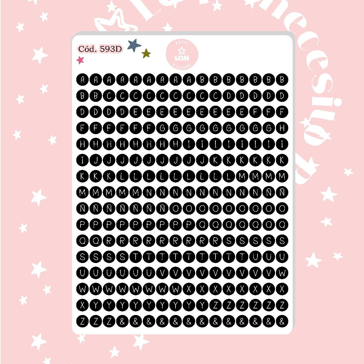 Sticker Letritas 0,6 mm 593