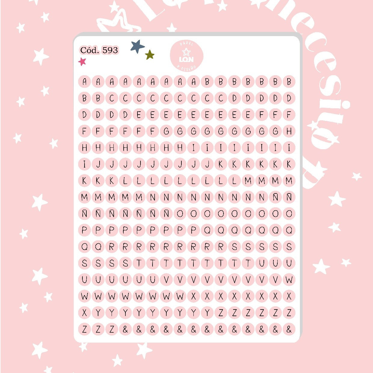 Sticker Letritas 0,6 mm 593