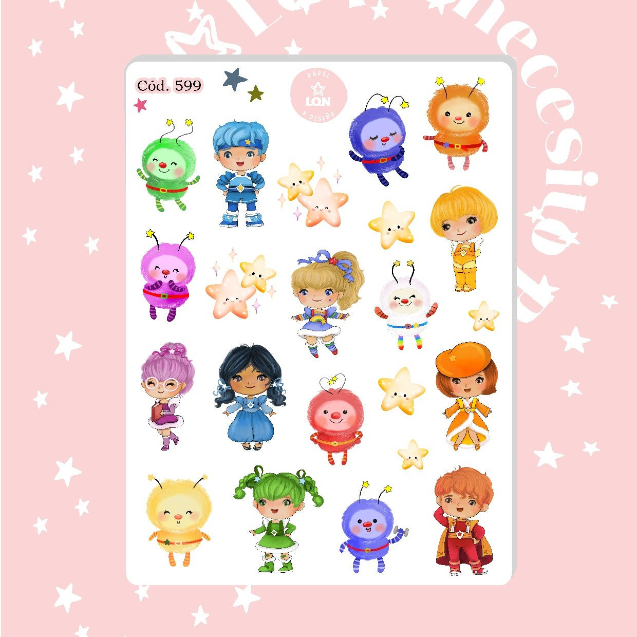 Sticker rainbow brite 599