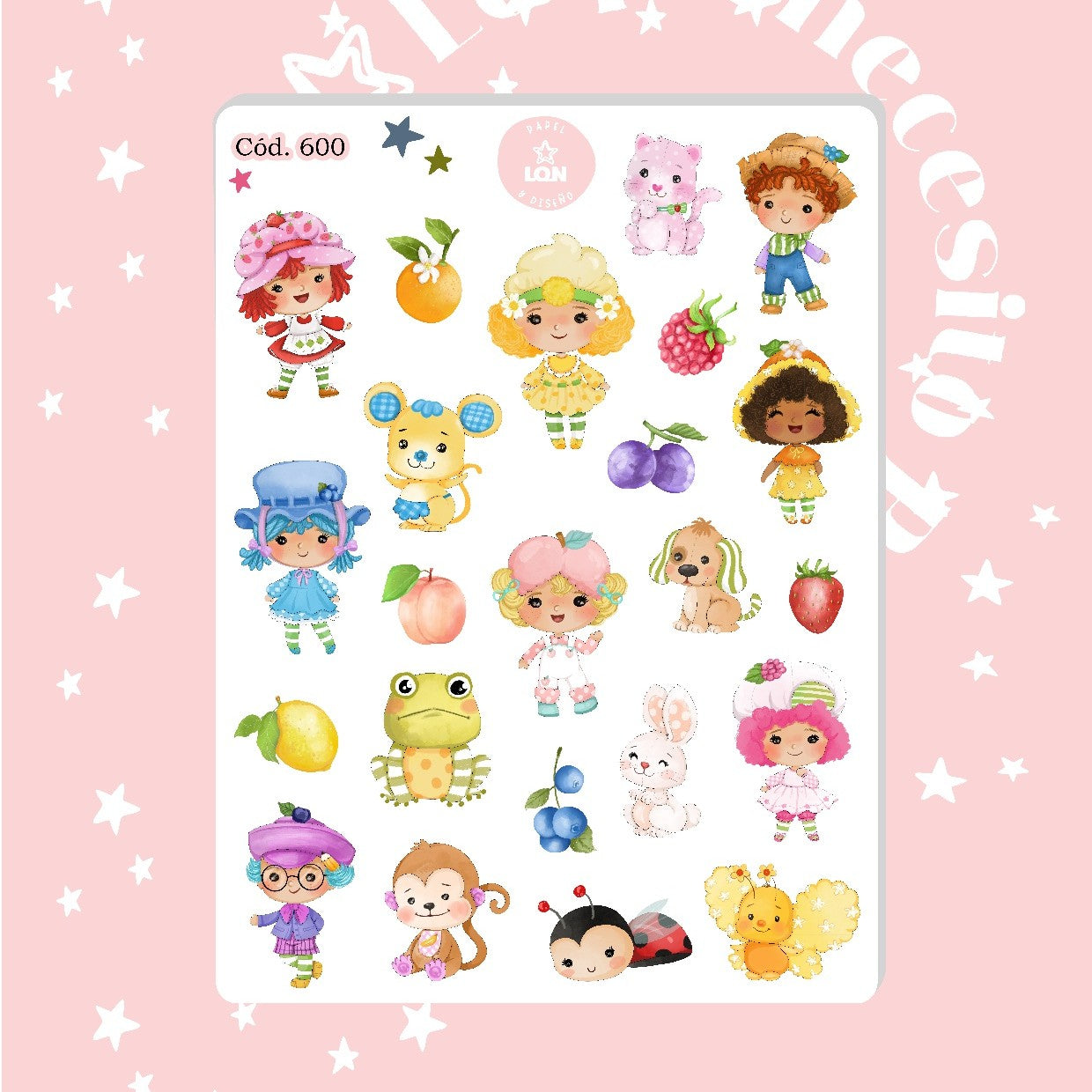 Sticker frutillita 600