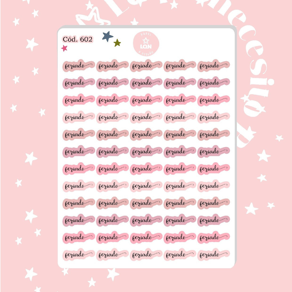 Sticker feriado 602