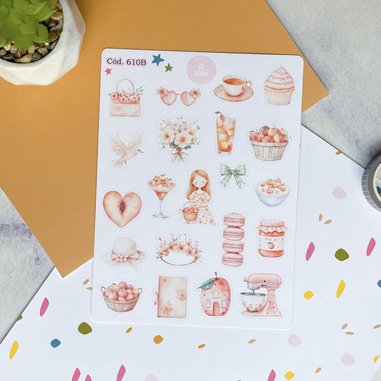 Sticker duraznos amados 610