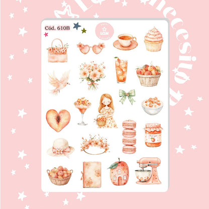 Sticker duraznos amados 610