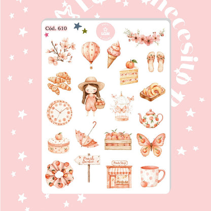 Sticker duraznos amados 610