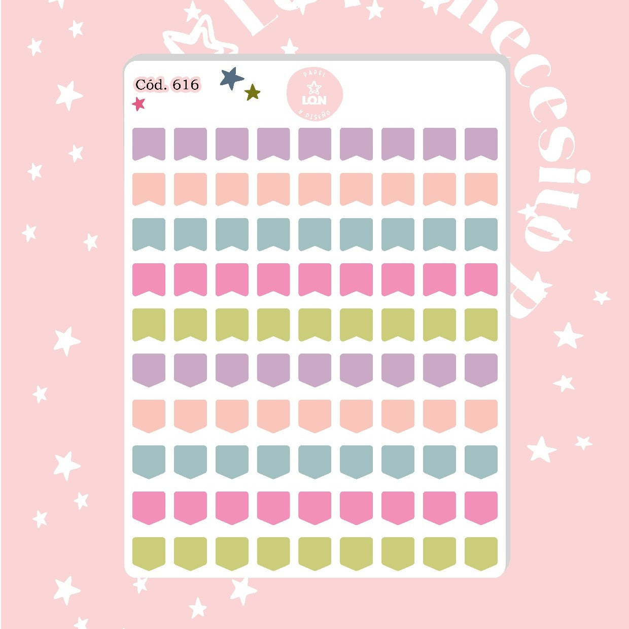 Pack sticker Esenciales para tu planner Bloom P2 619/615/616