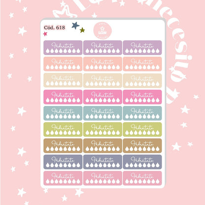 Pack sticker Esenciales para tu planner Bloom P01 618