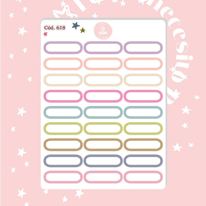 Pack sticker Esenciales para tu planner Bloom P01 618