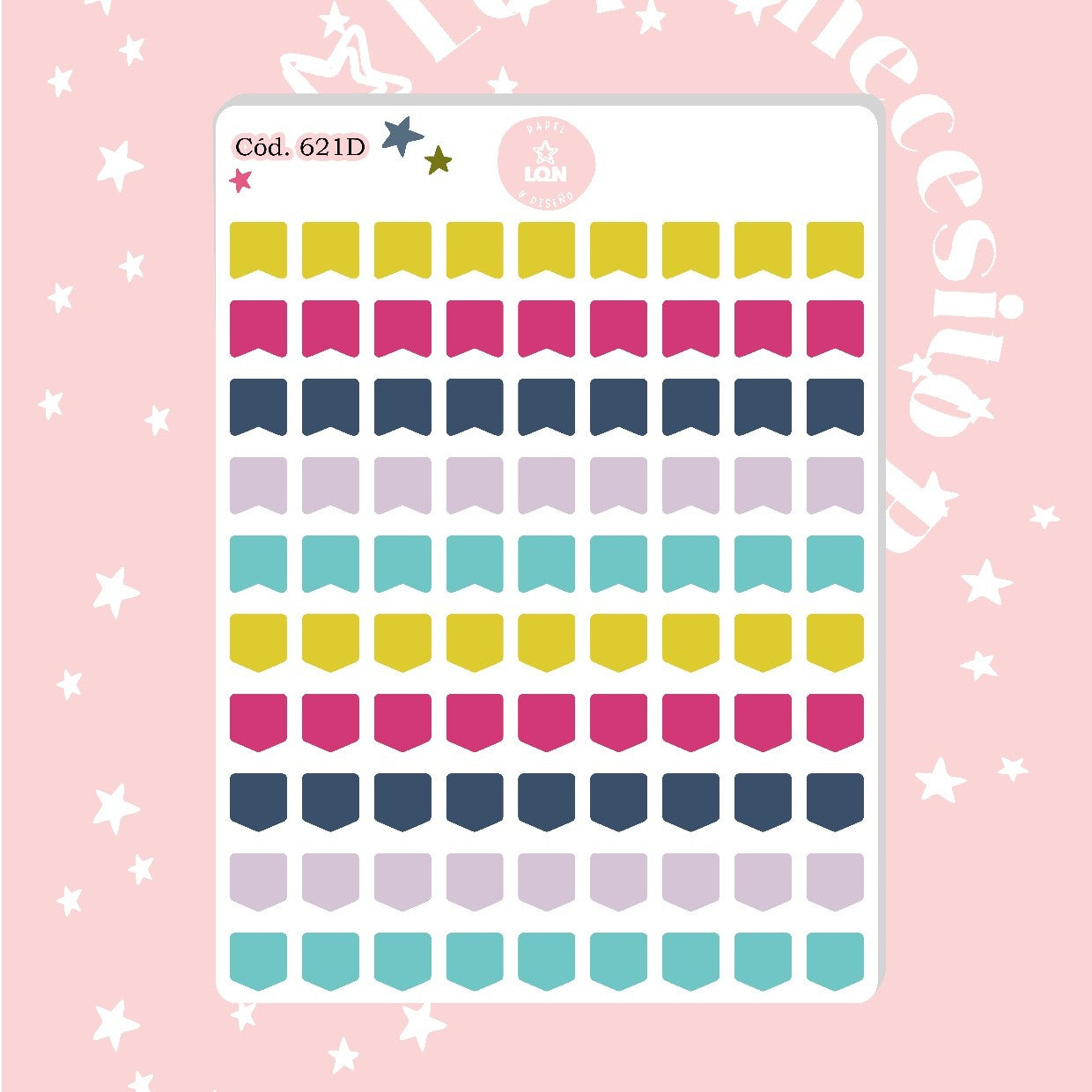 Pack sticker Esenciales para tu planner Sunset P02 621/614