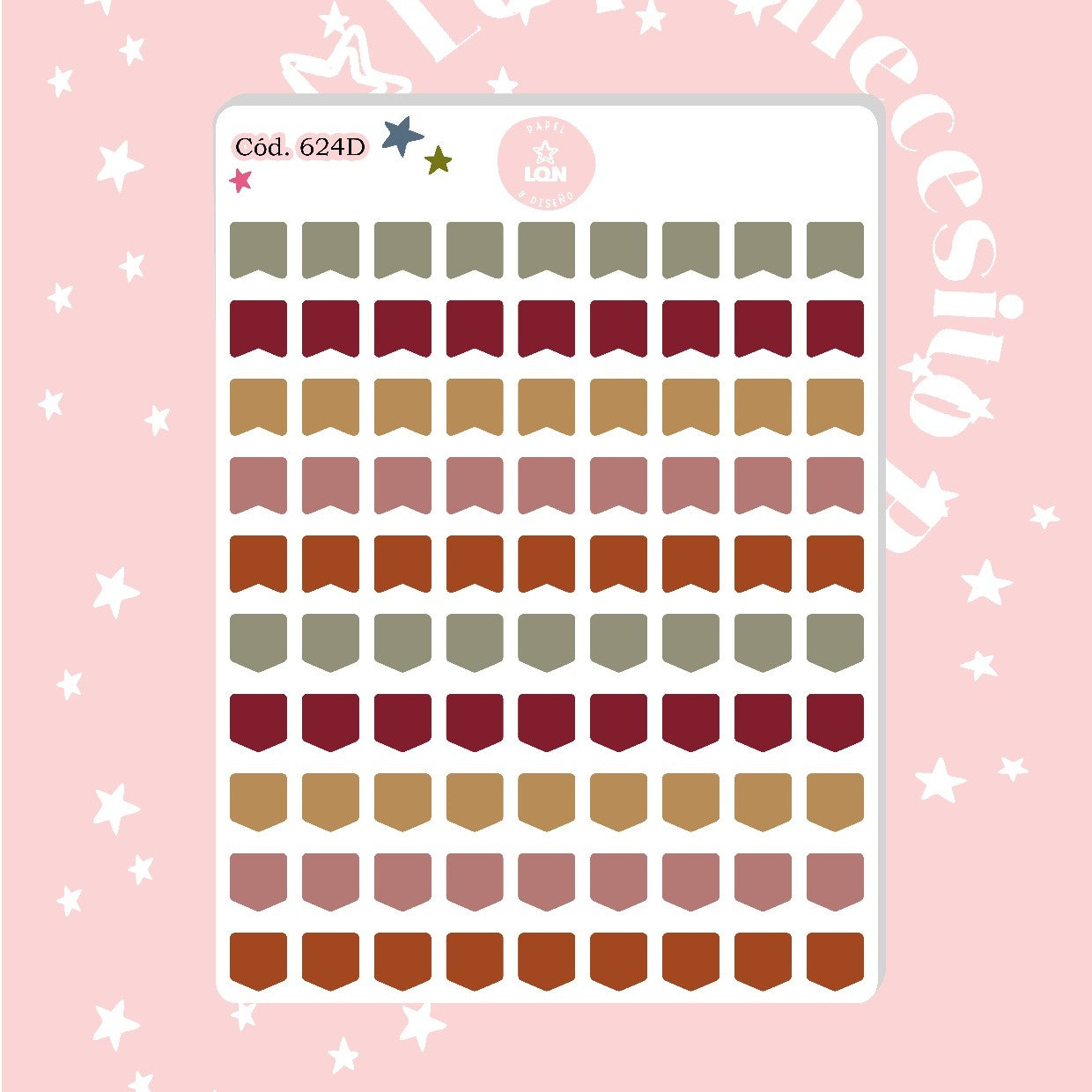 Pack sticker Esenciales para tu planner Fall P02 624