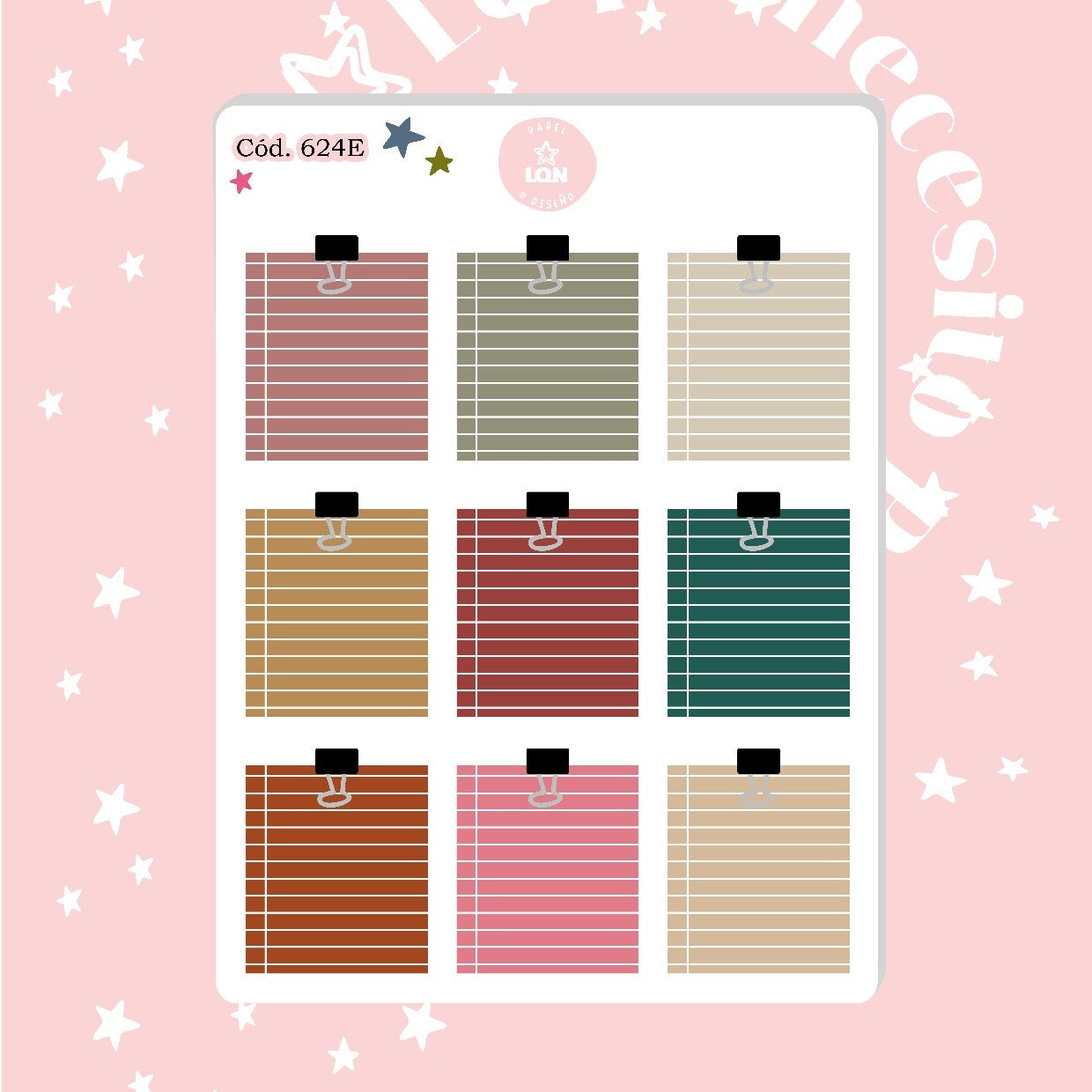 Pack sticker Esenciales para tu planner Fall P02 624
