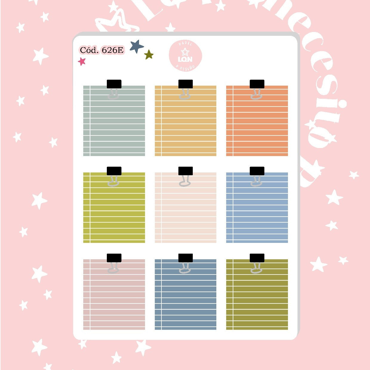 Pack sticker Esenciales para tu planner Boho P02 626