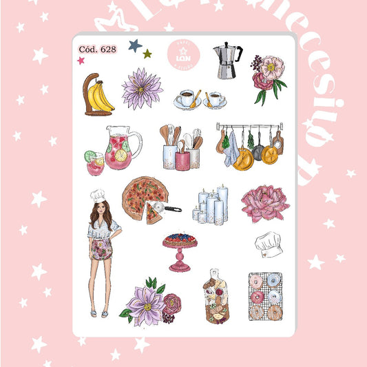 Sticker Cocina pasteleria 628