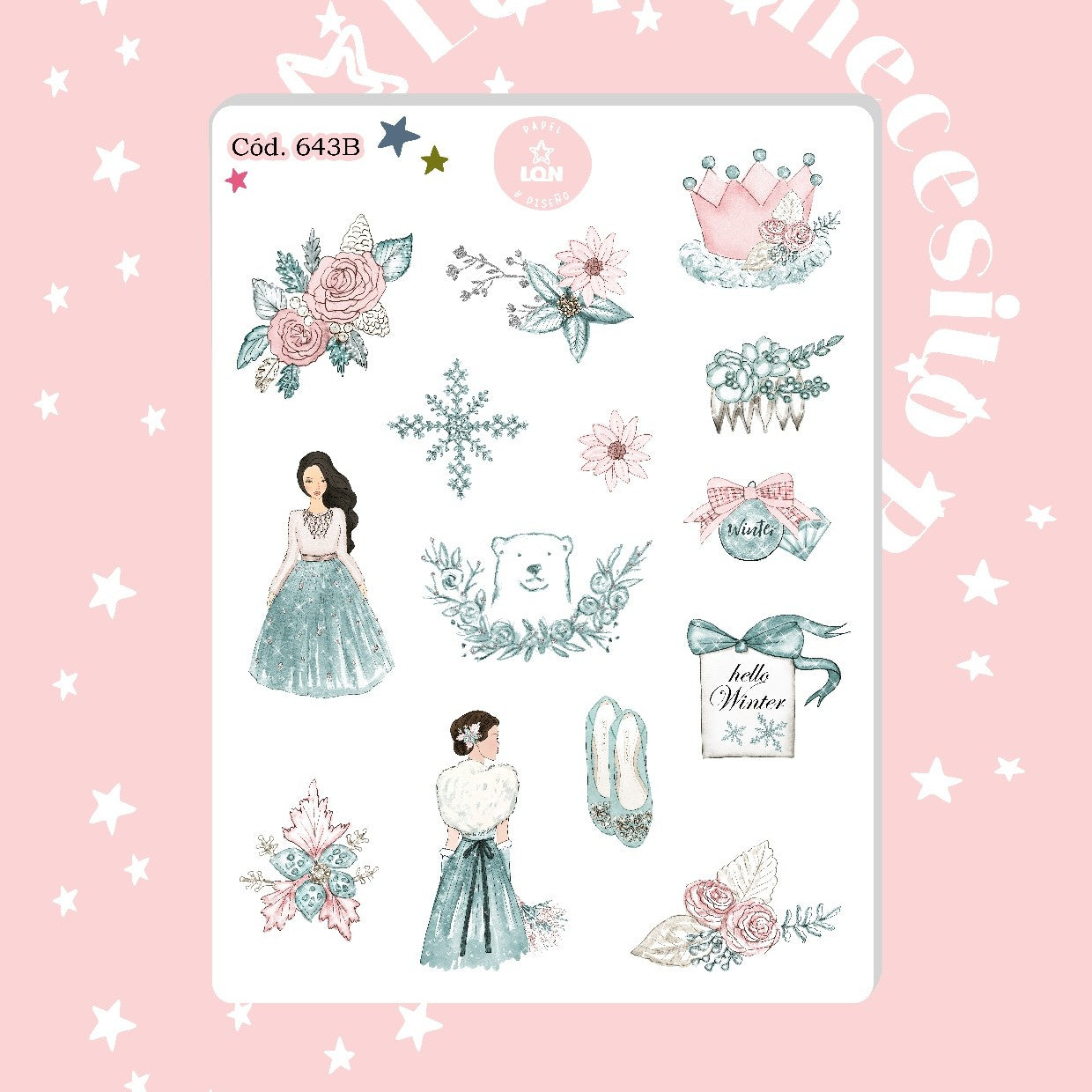 Sticker navidad año nuevo 643