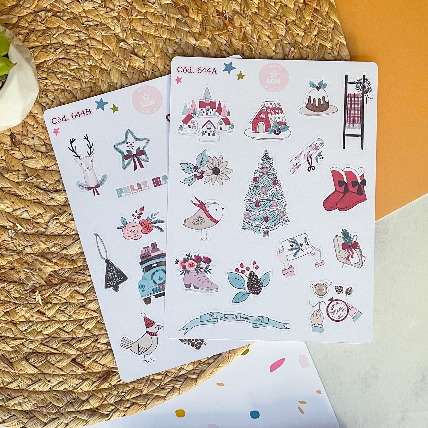 Sticker navidad año nuevo 644