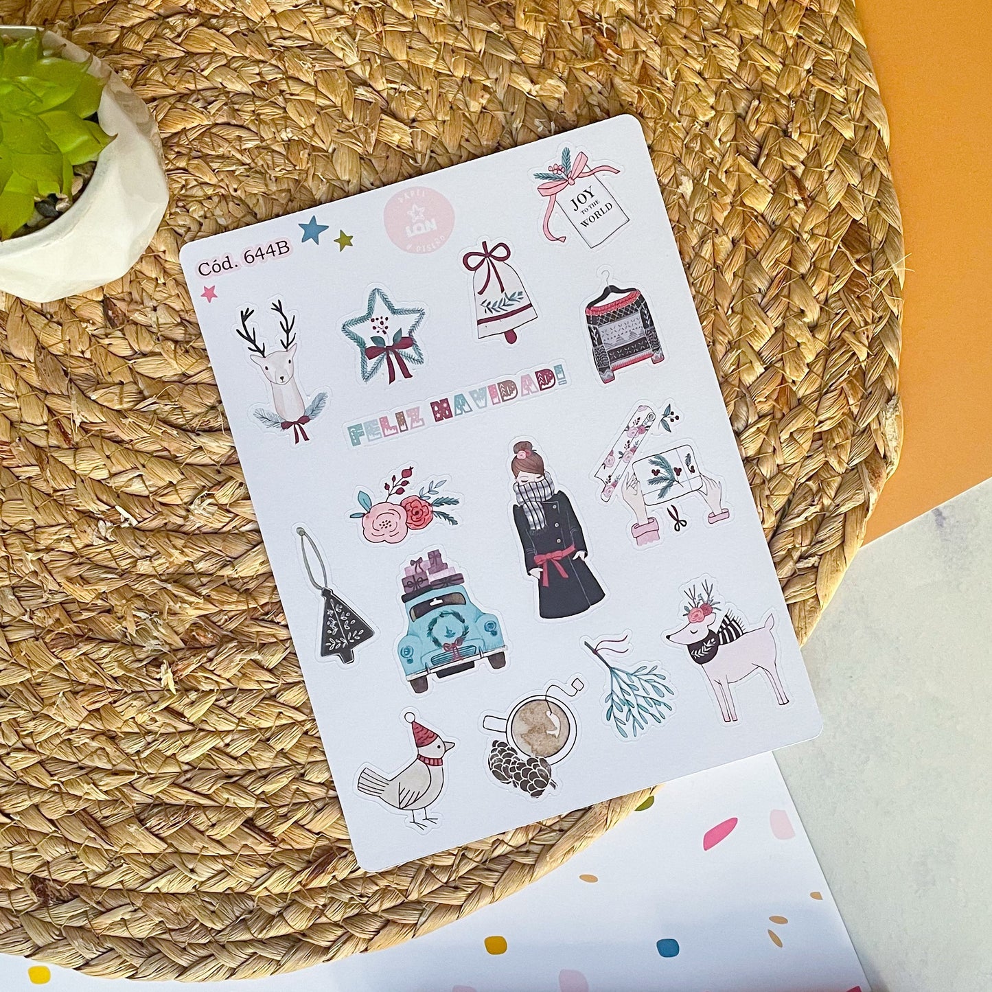 Sticker navidad año nuevo 644