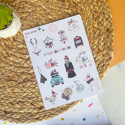 Sticker navidad año nuevo 644