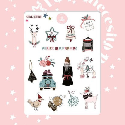 Sticker navidad año nuevo 644