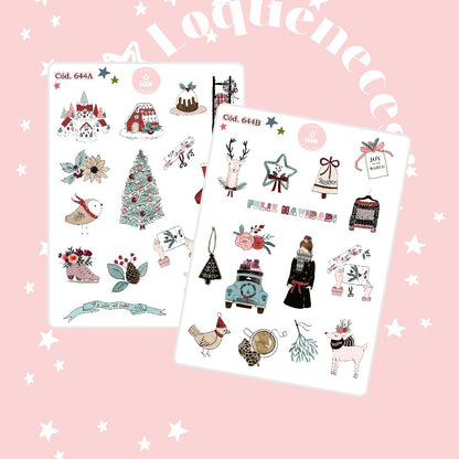 Sticker navidad año nuevo 644