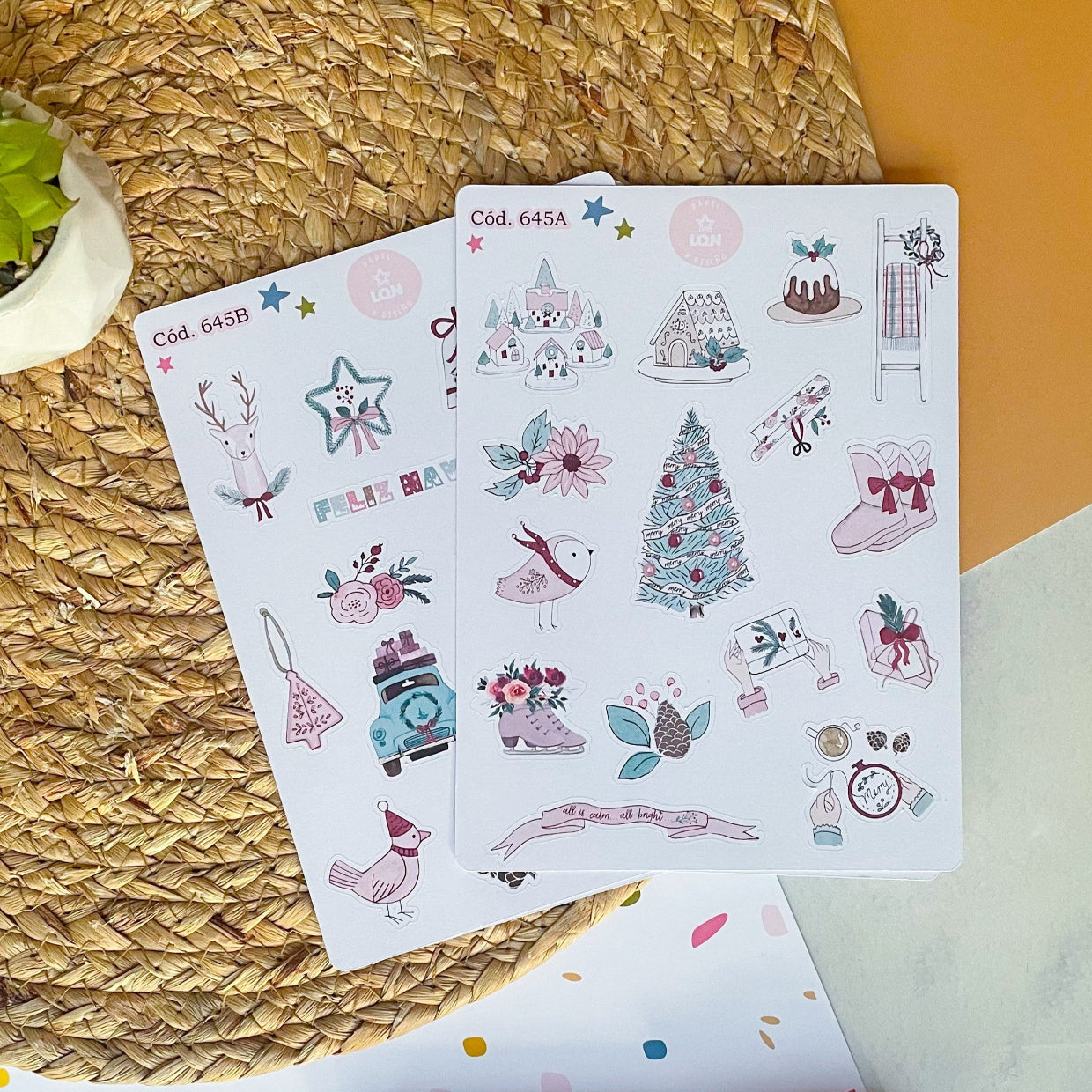 Sticker navidad año nuevo 645