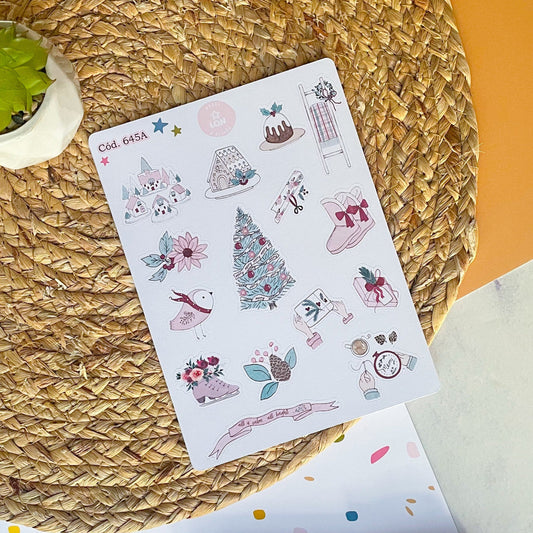 Sticker navidad año nuevo 645